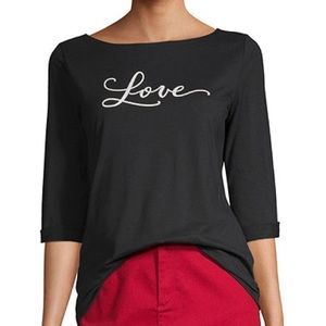 Liz Claiborne ‘simply liz’ LOVE shirt